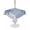 Sky Blue, Navy, White, variant on Outdoor Tablecloth with Umbrella Hole for Patio/Picnic/Party/Camping, Light Blue Starfish Waterproof Table Cloth Rectangle Table Cover Washable, Coastal Summer Beach Ocean Striped (52"x 70")