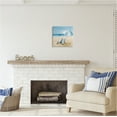 thumbnail image 2 of Stupell Industries Blue Beach Chair Painting Nature Painting Gallery Wrapped Canvas Print Wall Art, 17 x 17, 2 of 7