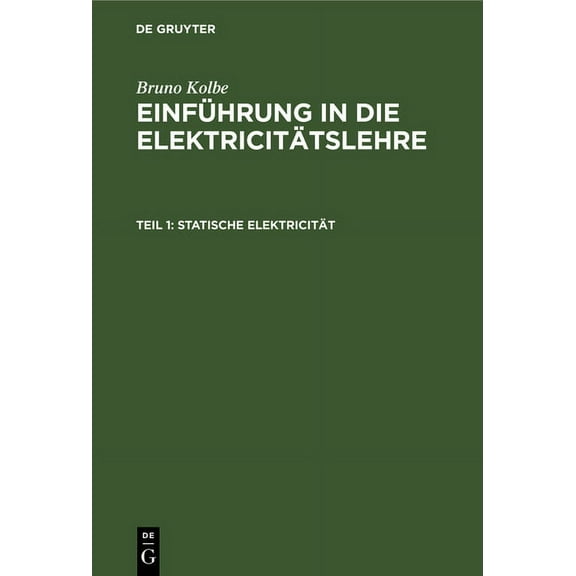 Statische ElektricitÃ¤t, (Hardcover)