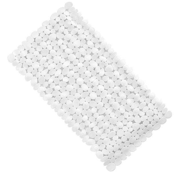 Bewildely Alfombrilla antideslizante para baño, ducha, baño, almohadilla de PVC con ventosas, alfombrilla antideslizante para bañera Juegos de accesorios de baño blanco Bewildely HA000330-01B