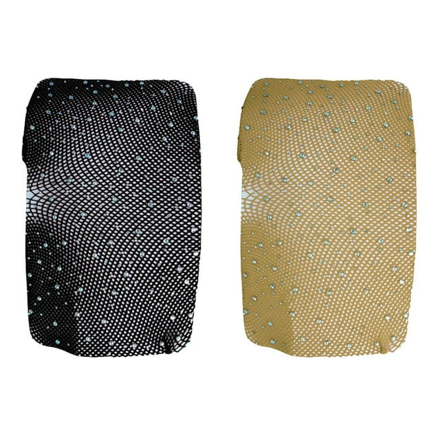 2 Pares de Medias Sin Entrepierna de Rejilla para Mujer Pantimedias Elásticas de cinturo