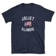 thumbnail image 1 of Joliet Illinois Patriot Men's Cotton T-Shirt, 1 of 1