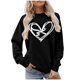 thumbnail image 1 of RKSTN Valentine Gifts Women's Valentine's Day Sweatshirts Plus Size Crewneck Heart Graphic Print Hoodless Sweatshirt Womens Casual Oversized Round Neck Loose Comfy Sweatshirt Fall Spring Clothes, 1 of 6