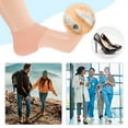 thumbnail image 4 of Unique Bargains 1 Pair Silicone Tape Hole Heel Protectors for Travelling Nude Silicone, 4 of 4