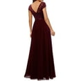 thumbnail image 6 of Franhais Women's Long Evening Dress, Solid Color Lace Patchwork Backless V Neck Elegant Dress, 6 of 7