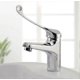 thumbnail image 1 of Mezclador de lavabo con manija médica, grifo de baño PMR, cromado, plateado, 1 of 5