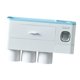 thumbnail image 4 of Soporte de pared para cepillos de dientes sin perforaciones, dispensador automático de pasta de dientes 3 taza azul, 4 of 9