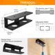 thumbnail image 4 of Under Desk Laptop Mount, Laptop Under Desk Mount 1.2 inches Tall Effective Space, Under Desk Laptop Holder Rack, 4 of 5