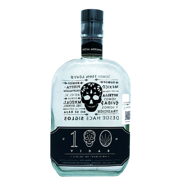 Mezcal Artesanal 100 Vidas Espadín 750ml Espadín