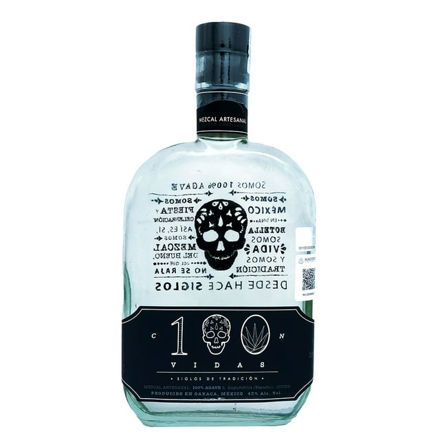 Mezcal Artesanal 100 Vidas Espadín 750ml Espadín