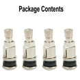 thumbnail image 2 of ForAlloys Wheels Chrome Silver Tyre Valve Bolt In Stem Set for Car, 2 of 4