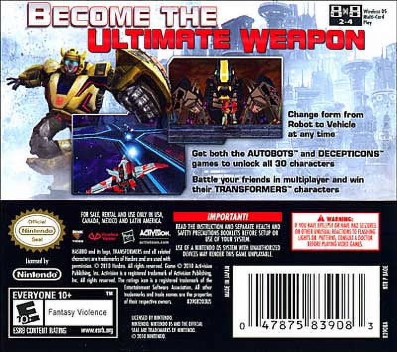 Transformers War for Cybertron: Autobots - Nintendo DS - image 2 of 6
