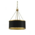 thumbnail image 4 of 6 Light Pendant-25 inches Tall By 19 inches Wide-Black/Warm Brass Finish Bailey Street Home 159-Bel-4487582, 4 of 4