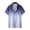 Purple, variant on WREESH Men's Comfortable Button Down Shirts Fashion Printing Short Sleeve Turndown Collar Gradient Shirts Color Blocking Tops Purple