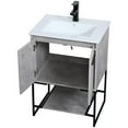thumbnail image 3 of 24 inch Single Bathroom Vanity in Concrete Grey, 3 of 16