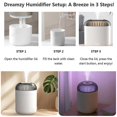 thumbnail image 5 of 500ml Portable Silent Humidifier Colourful Night Light Hydrating Mist Humidifier Home Desktop Air Humidifier, 5 of 5