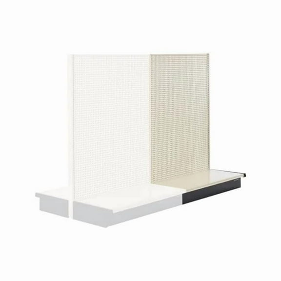Global Industrial 243469 Gondola Shelving Double Sided Aisle Add On, 48 W x 35 D x 72 H in. - Beige