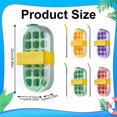 thumbnail image 3 of Ice Cube Tray & Tray with Lid Silicone with Storage Box Leak Proof Portable Ice Maker for Freezer Includes Stainless & Cleaning Brush, 3 of 4