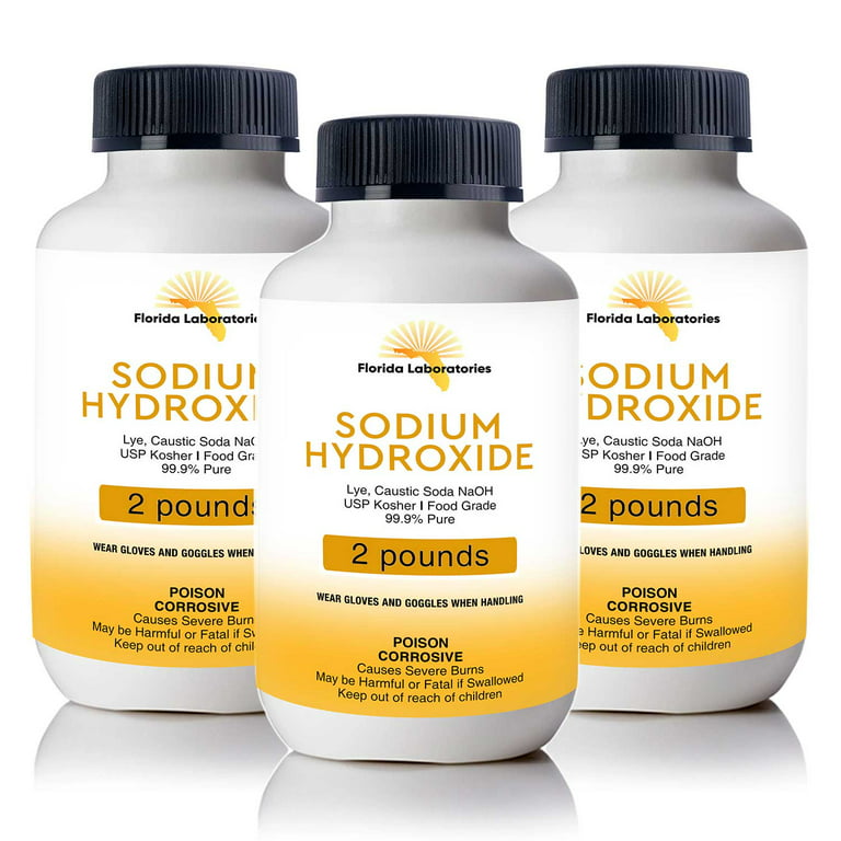 Buy Lye Sodium Hydroxide 5 Lbs of FCC /99% Pure Food Grade Sodium Hydroxide  Lye Micro Pearls(for Soap Making) Online at desertcartEcuador