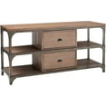 thumbnail image 4 of ACME Gorden TV Stand in Weathered Oak & Antique Silver 91504, 4 of 8