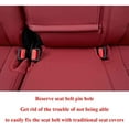 thumbnail image 4 of EKR CRV Seat Covers Custom Fit for Honda CR-V 2023 2024 2025 2026 Leather Car Seat Saver Full Set for Trucks SUV,Waterproof Car Seat Cushion,Faux Leather (Burgundy), 4 of 11