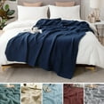 thumbnail image 2 of Jubilant  Easy Care Muslin Blanket Muslin Blanket Summer Couch Throw Lightweight Cotton Breathable Comfort Wrap for Bed Sofa Travel Holiday Use Easy Care, 2 of 8