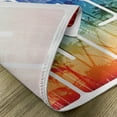 thumbnail image 5 of Ambesonne Summer Place Mats Set of 4, Surf Retro Letters Palms, Standard Size, Navy Orange, 5 of 6