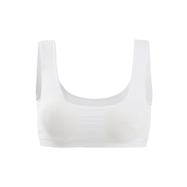 Entrenamiento Algodón Sin alambre Comodidad Cojín extraíble Chaleco Tops Sujetador blanco One Size