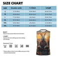 thumbnail image 4 of Kdxio Flower Meditating Rabbit for Men's Muscle T-shirt,Sleeveless for Workout Running Athletic Gym Lounge Casual, 4 of 5