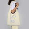 thumbnail image 2 of Plush Shoulder Bag, Bag Large Lamb Wool Shopping Bag, Cute Tote Bag with Interior Pockets, Shopping Dating Bag, Lamb Like Fabric Shoulder Bag, Beige, 2 of 7