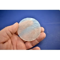 100 Capiz Shells White Round Cut 2.5" Diameter (63mm) For Crafts Windchimes Ocean Art