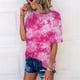 thumbnail image 4 of Fiudx Camisetas para Mujer Camiseta Estampada a La Moda para Mujer, Blusa de Manga Corta, Tops Informales con Cuello Redondo, 4 of 7