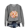 thumbnail image 4 of YVNAURA Women’s Spooky Season Letter Print Crewneck Sweatshirt Oversized Round Neck Long Sleeve Pullover Funny Halloween Graphic Fall Casual Vintage Top 1 Pack, Dark Gray,XXXL, 4 of 4