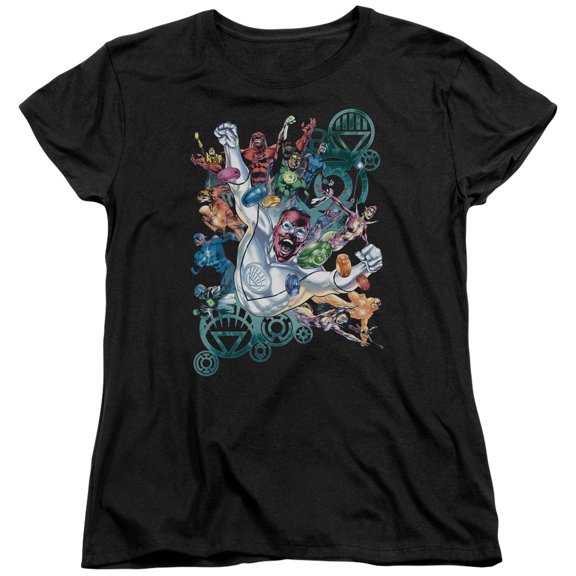 Green Lantern Lanterns Unite S/S Women's T-Shirt Black