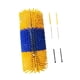 thumbnail image 5 of Cepillo rascador para ganado, cepillo para caballos resistente con 4 tornillos, rascador para ganado, rascador para animales para valla, jardín, amarillo azul, 5 of 9