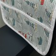 thumbnail image 3 of Lighthouse Microwave Oven Cover, Seagulls Lighthouses Message Bottles Steamboats Sailboats Wavy Pattern Nautical, Water Resistant Organizer with Pockets Kitchen, 36" x 12", Multicolor, by Ambesonne, 3 of 4