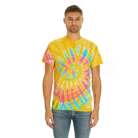 Tie Dye Style T-Shirts for Men and Women - Multi Color Tops by Krazy (Best Color Tie For Pink Shirt)