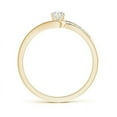 thumbnail image 2 of ANGARA Natural Six Prong-Set Diamond Bypass Promise Ring in 14K Yellow Gold for Women (Size-3.5mm| Color-G| Clarity-VS2) | April Birthstone, Anniversary, Jewelry Gift for Women | Natural Diamond Ring, 2 of 8