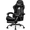 Black, variant on N-GEN GAMING Video Gaming Chair with Footrest High Back Ergonomic Comfortable Office Computer Desk with Lumbar Support Height Adjustable with PU Leather Recliner for Adults Women Men (Red)
