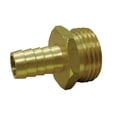 thumbnail image 2 of Jones Stephens Brass Hose Barb x MHT Fitting - 3/4 Inch - Gold, 2 of 3