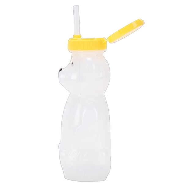 Vasos Con Pajita De Oso, 4 Unidades De 230 Ml, Vasos Reutilizables A Prueba De Fugas Con Pajitas De Silicona Y Tapa Abatible, Material PE PP De Grado Alimenticio Para Niños
