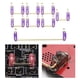 thumbnail image 5 of Estabilizadores de PCB chapados en oro con tornillos 2U 6.25U Estabilizadores de teclas Reemplazo violeta 1 6.25u 7 2U, 5 of 9