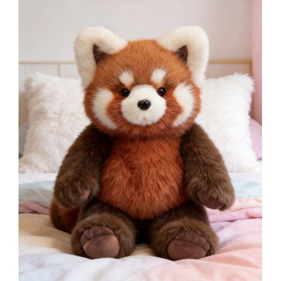 Running Plushies - 20inch Cute Running Red Panda Plush Toy, Interactive Moving Legs Stuffed Animals for Stress Relief, Christmas Birthday Gift for Kids & Adults