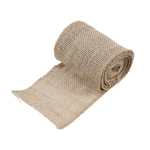 Hessian Jute Craft Ribbon for DIY Crafts Home Wedding Decor (Brown)