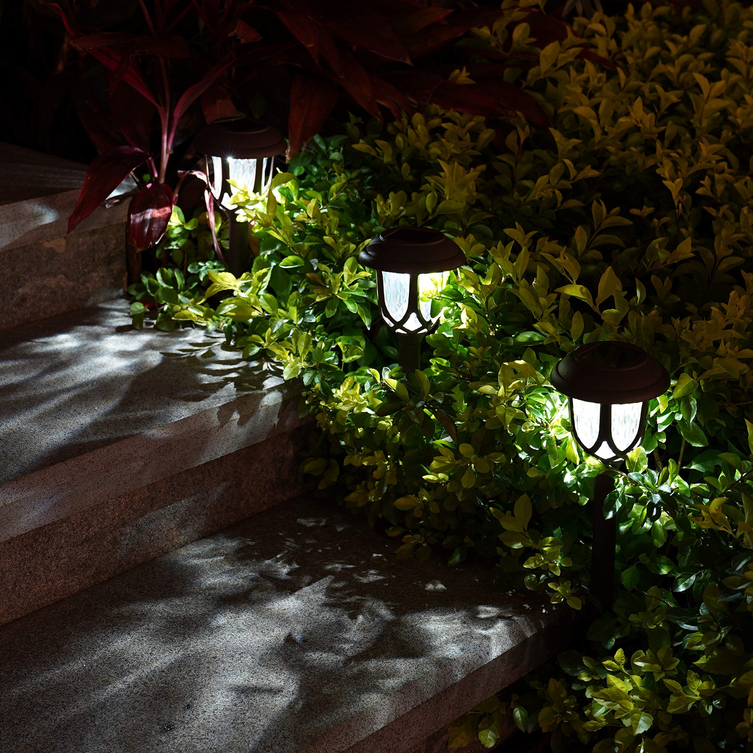 ExcMark Solar Pathway Lights, 10-Pack, Cool White photo 5