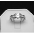 thumbnail image 2 of Shauna Engagement Ring Sterling Silver Cubic Zirconia Womens Ginger Lyne Collection Size 10, 2 of 6