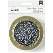 American Crafts Magnetic Office Tins 3.5"-Stripe Paper Clips 120/Pkg, Pk 3