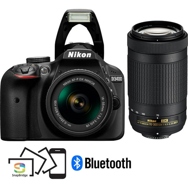 Nikon D3400 Dslr Camera With Af P Dx Nikkor 18 55mm F 3 5 5 6g Vr And Af P Dx Nikkor 70 300mm F 4 5 6 3g Ed Certified Refurbished Walmart Com Walmart Com Nikon D3400 Dslr Camera With Af P Dx Nikkor 18 55mm F 3 5 5 6g Vr And Af P Dx Nikkor 70 300mm F 4 5 6 3g Ed Certified Refurbished Walmart Com Walmart Com