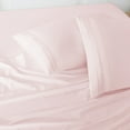 thumbnail image 2 of Pillowcases 2 Pack King Embroidered Super Soft Brushed Microfiber Solid - Pale Pink, 2 of 7