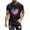Black, variant on Cxenplz Mens Tops Summer Casual Cotton Shirts Heart USA Flag 4th of July Patriotic Tshirt Graphic Short Sleeve Tops